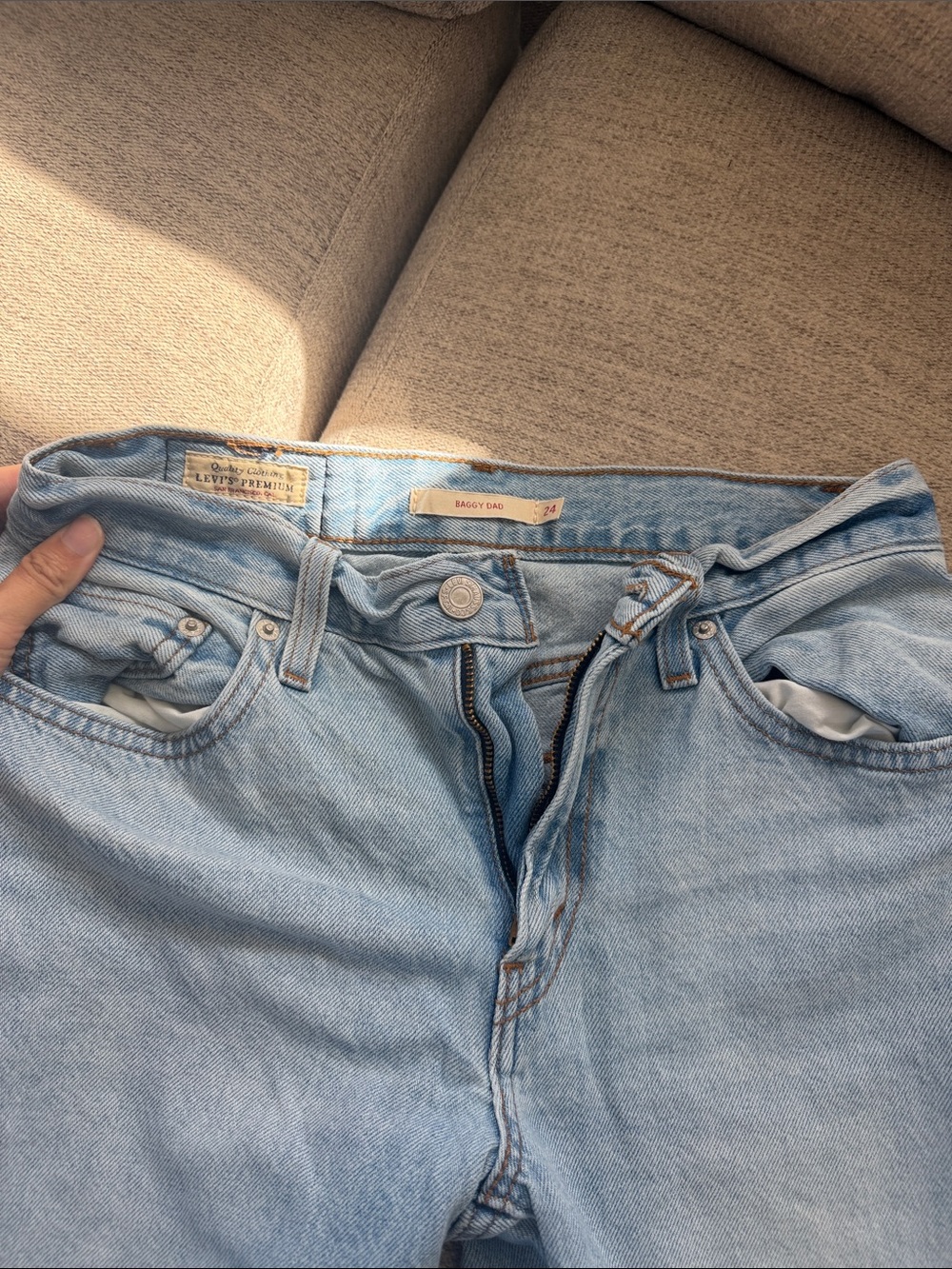 Levi's light blue BAGGY DAD jeans